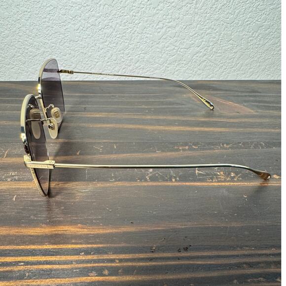 GUCCI Square Frame Gold/Grey Sunglasses with Charms, Bags - Picture 6 of 16